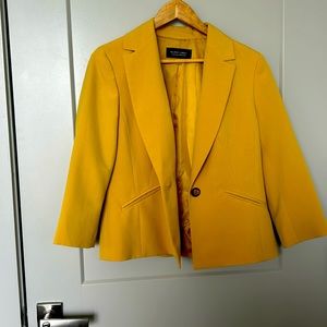 Black label cannery yellow blazer size 8